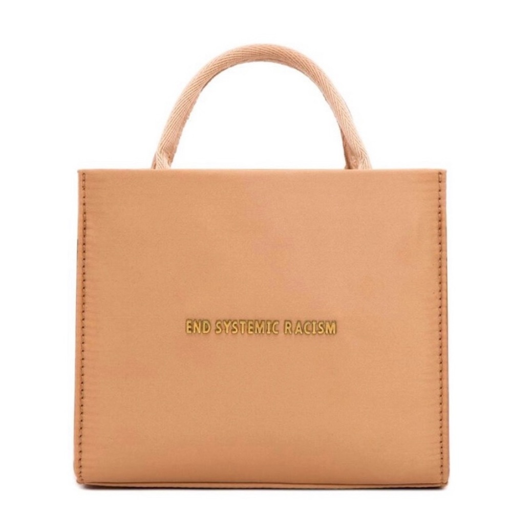 Brandon Blackwood ESR Beige Satin Tote ✨